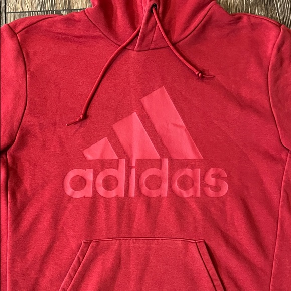 Adidas Red Gameday Hoodie Mens Size Medium - Picture 2 of 15